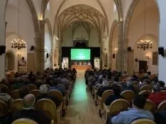 Una imagen del acto central en el Aula Tirso de Molina. 