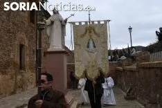 Una imagen de la subida de la Virgen. /SN