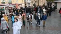 Una imagen de 'Las Posadas' en Ágreda este domingo. /Nacho Grijalbo