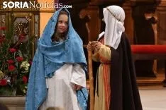 Una imagen de 'Las Posadas' en Ágreda este domingo. /Nacho Grijalbo