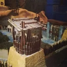 Numancia en el Belén del ejército en Burgos. 
