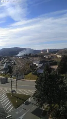 Foto 5 - Fotos: Incendio en la estaci&oacute;n de tren de Soria