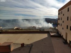 Foto 3 - Fotos: Incendio en la estación de tren de Soria