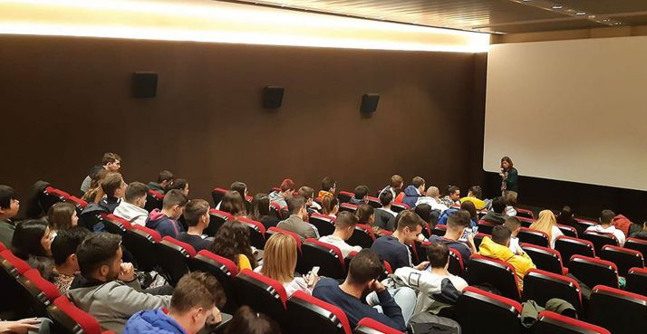 Una de las salas de Cines Mercado. 