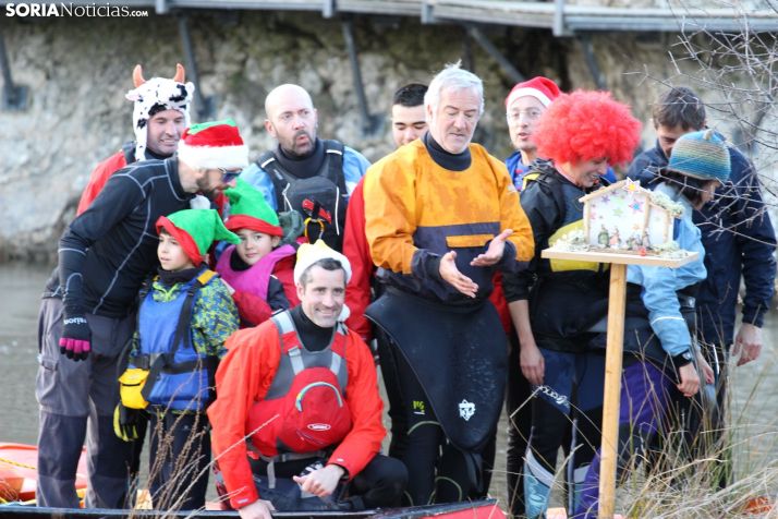 El piragüismo soriano empapa de agua la Nochebuena 