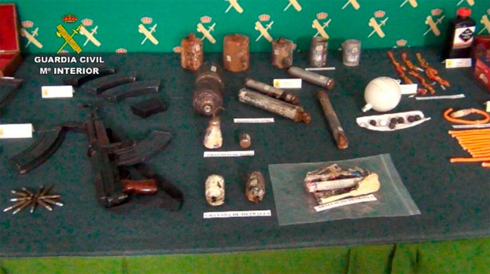 Material incautado por la Guardia Civil. /GC
