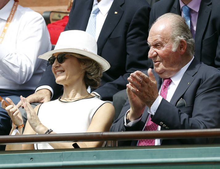 El Rey viendo un partido de Rafa Nadal. SN