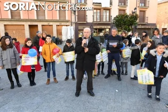 Una imagen de la jornada de este miércoles en la plaza Mayor agredeña. / I. Grijalbo