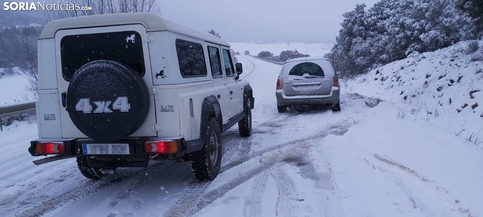 Una imagen de la situación en las calzadas del este provincial durante esta mañana de martes. /SN