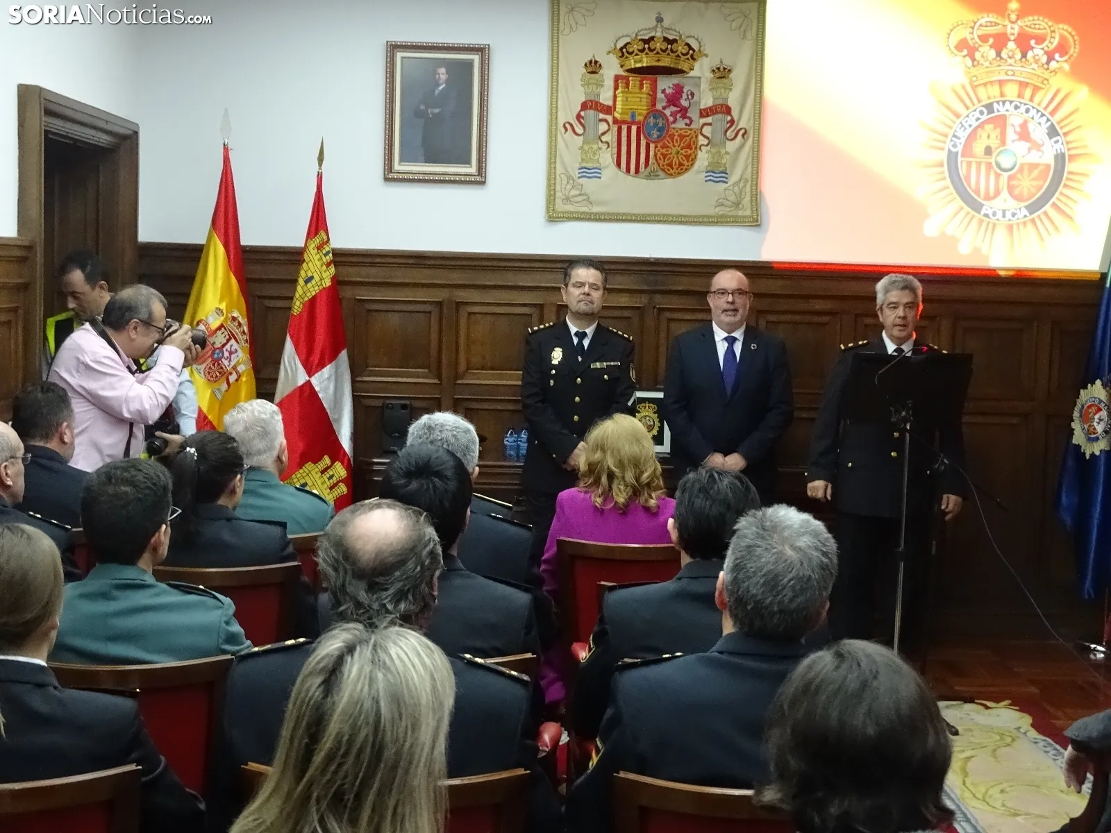 Una imagen del acto oficial del CNP este viernes. /SN