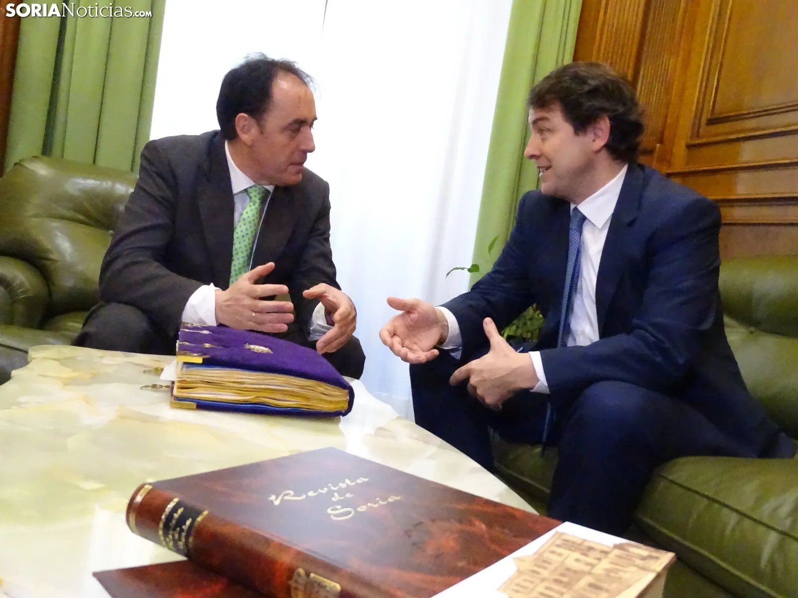 Una imagen de la visita institucional a la Diputación. /SN