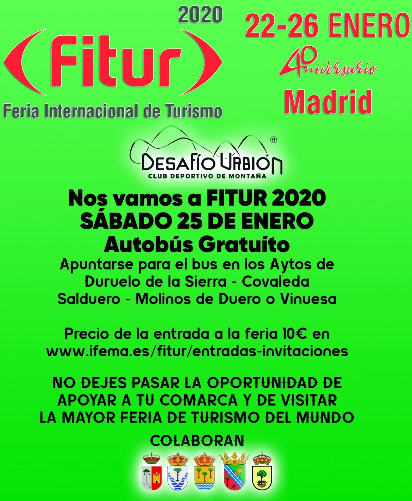 El cartel para difundir el viaje. 