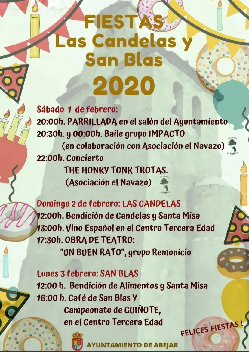 Carteles de actividades.