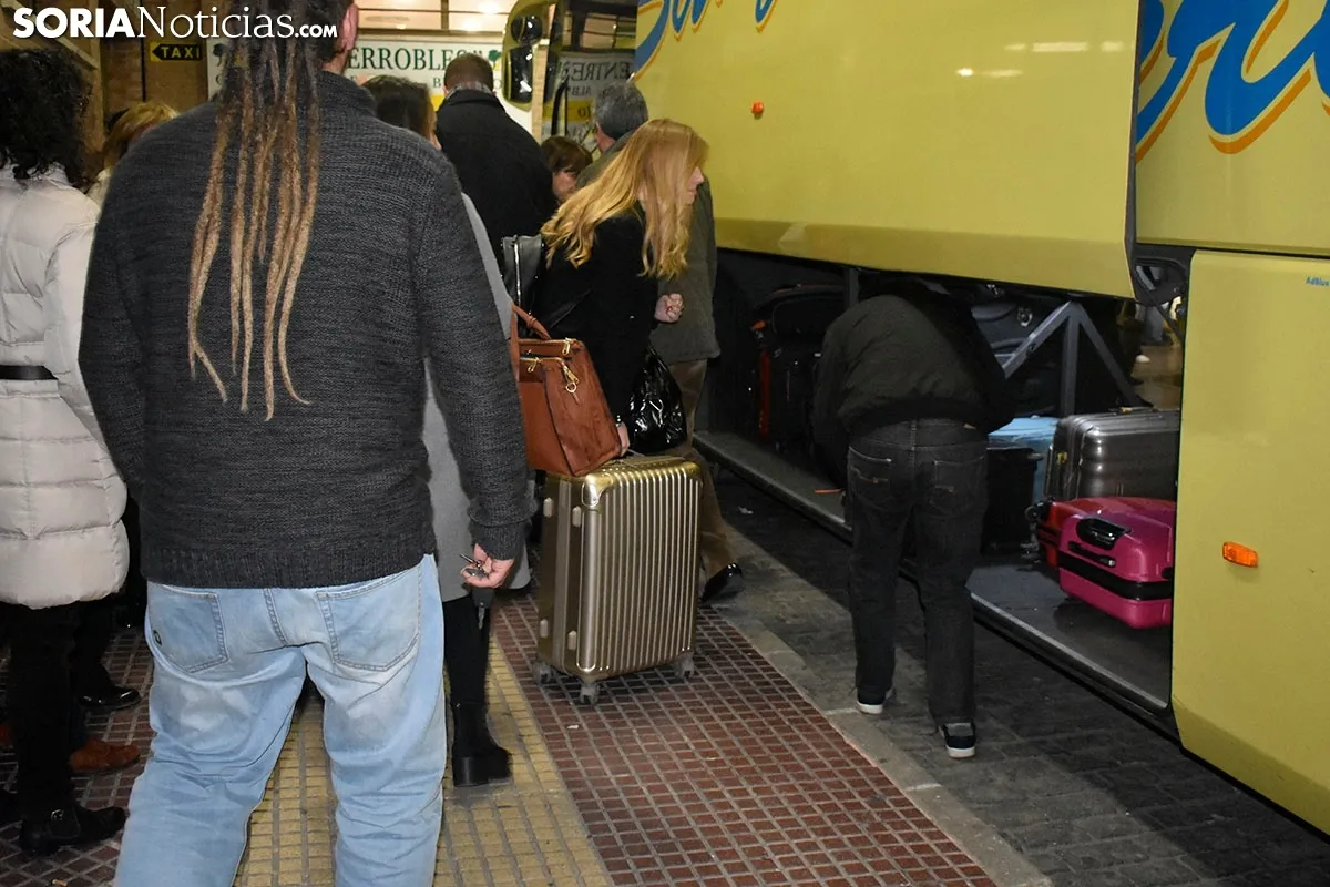 Despedidas en la Estación de Autobuses.