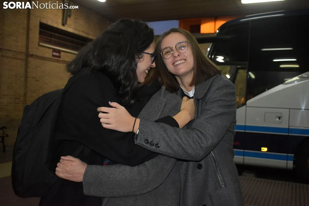 Despedidas en la Estación de Autobuses.
