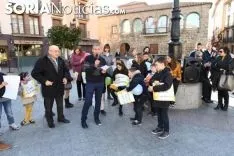 Una imagen de la jornada de este miércoles en la plaza Mayor agredeña. / I. Grijalbo