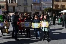 Una imagen de la jornada de este miércoles en la plaza Mayor agredeña. / I. Grijalbo