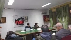 Una imagen de la convocatoria de la plataforma en la Casa de Soria en Madrid. /SoriaYa