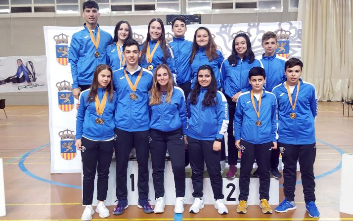 La expedición soriana este fin de semana en la localidad zaragozana. /CBS-CS24