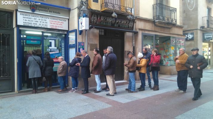 Cada soriano destina 50,33 euros a la suerte de El Niño