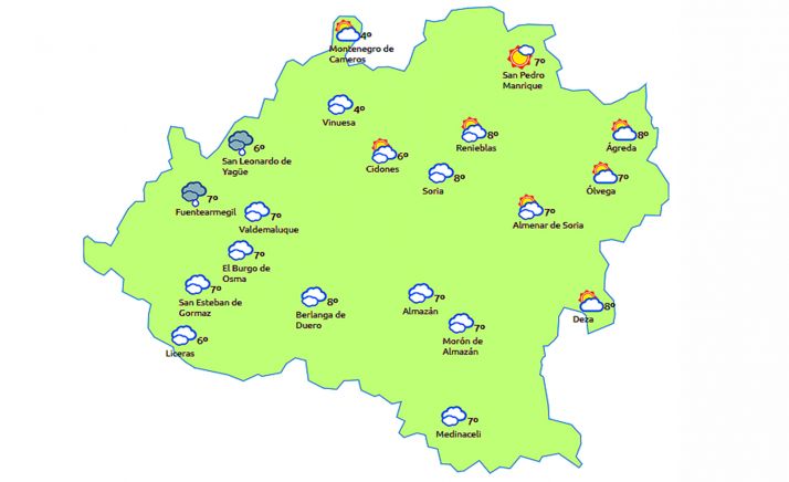 Pronóstico a las 15:00 horas. /eltiempo.es