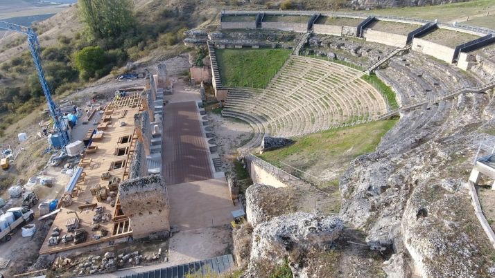 La restauraci&oacute;n del teatro romano de Clunia, prevista para marzo de 2020