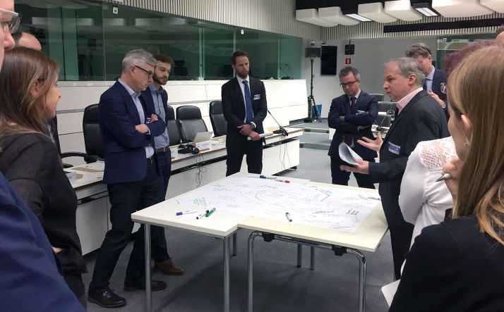 Una imagen de la reunión en Bruselas. /SSPA