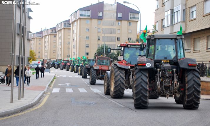 Una imagen de la última tractorada convocada por ASAJA en 2015. /SN