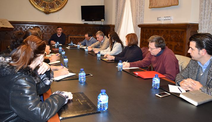 Reunión de la Mesa de la Trufa, este lunes. /SN