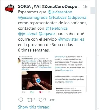Foto 2 - Quejas en Montenegro, Espej&oacute;n o Salduero por la deficiente cobertura m&oacute;vil