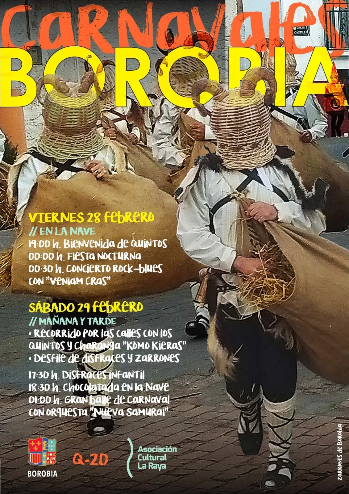 Programa de los Carnavales de Borobia.