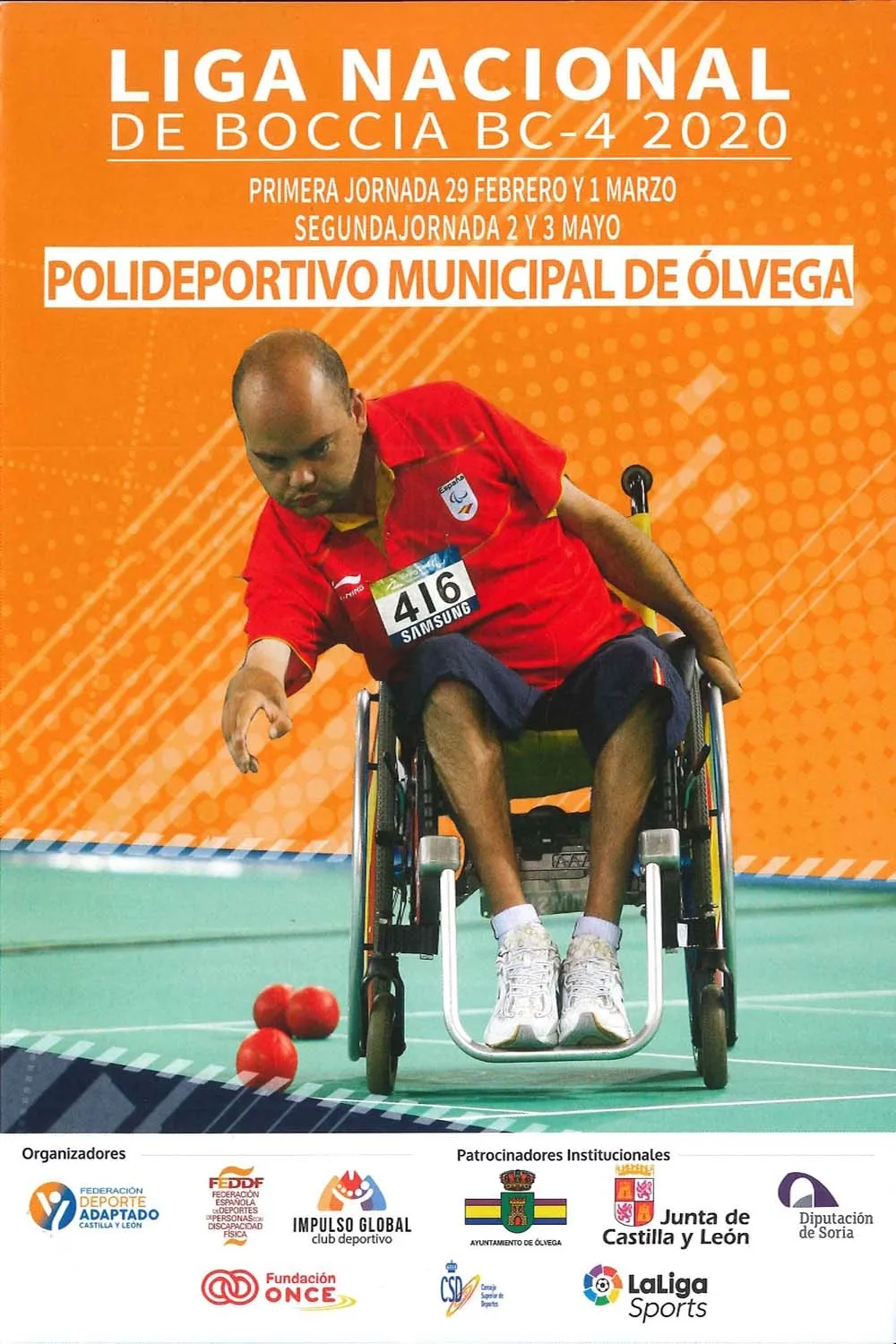 El cartel de la competición en Ólvega. 