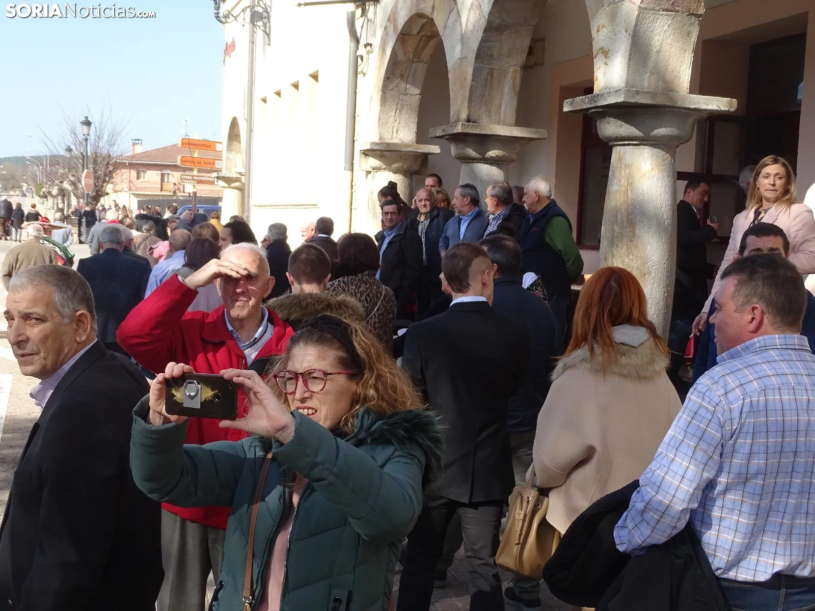 Una imagen de la festiva jornada en San Leonardo de Yagüe. /SN