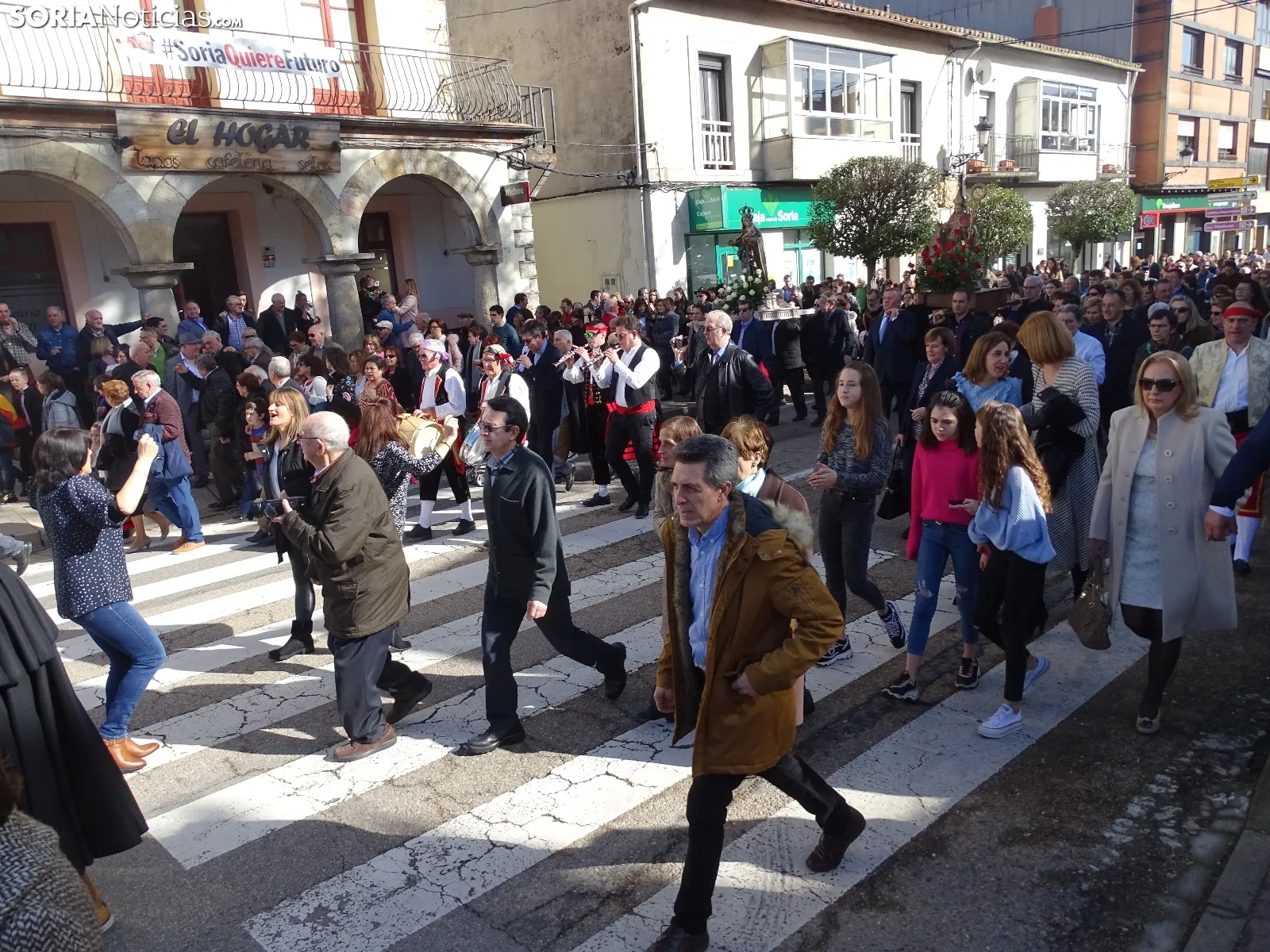 Una imagen de la festiva jornada en San Leonardo de Yagüe. /SN