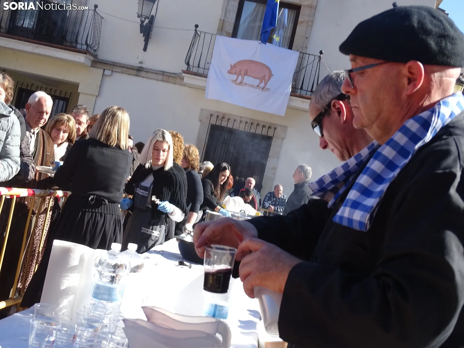Una imagen de la jornada matancera en San Leonardo de Yagüe. /SN