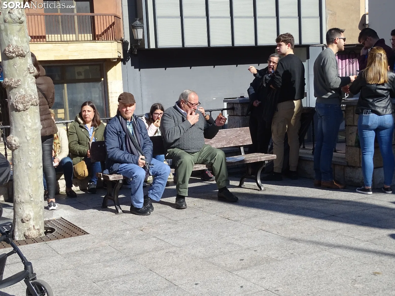 Una imagen de la jornada matancera en San Leonardo de Yagüe. /SN