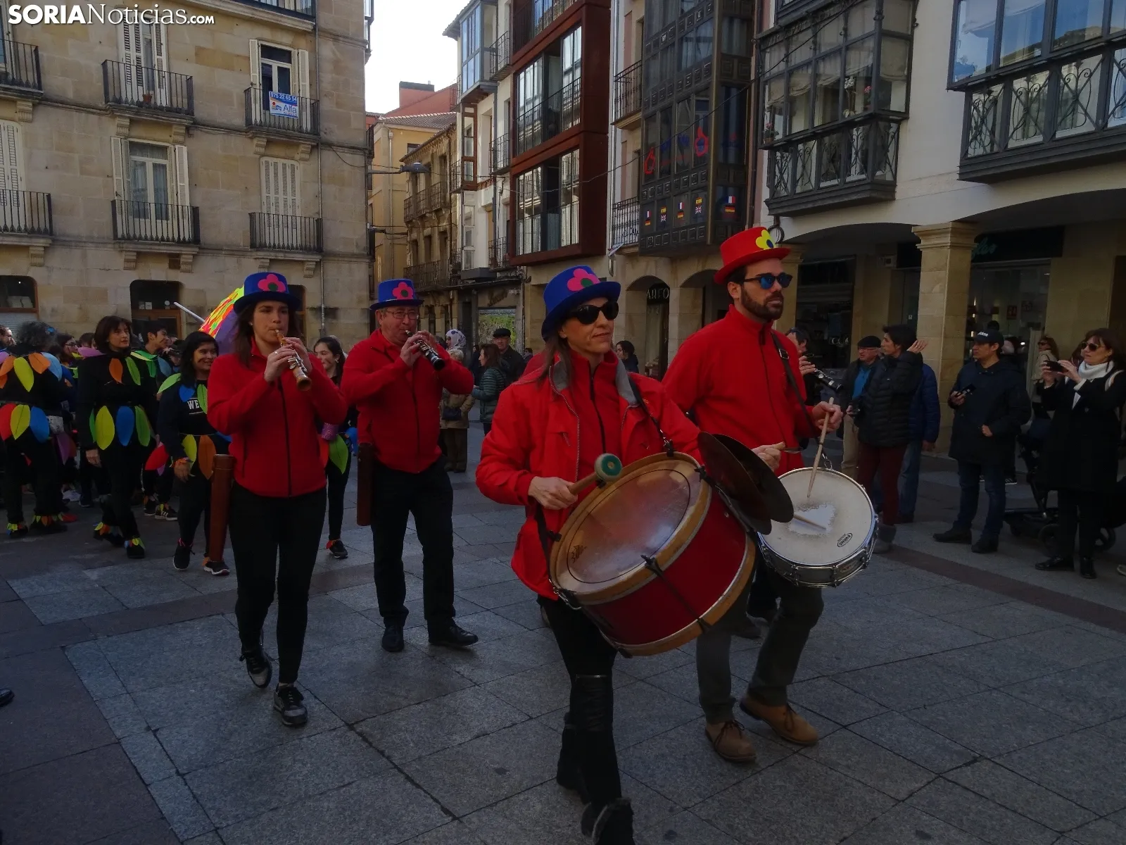 Recreación del entierro de la sardina de los alumnos del CEIP NUmancia