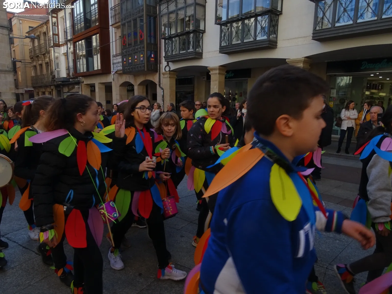 Recreación del entierro de la sardina de los alumnos del CEIP NUmancia