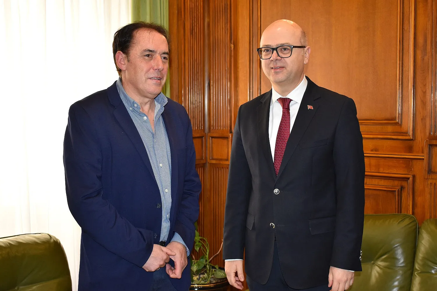 Serrano y Erginay este lunes en el Palacio Provincial. 