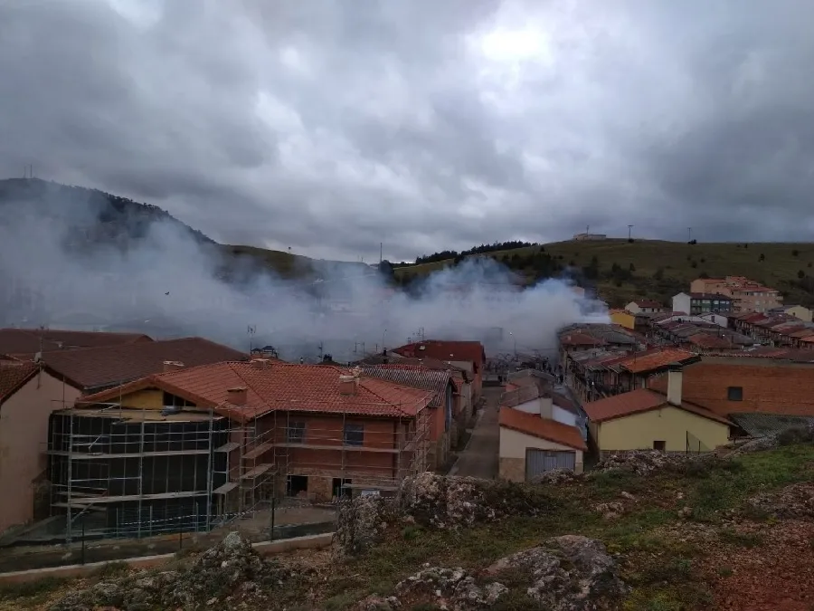 Incendio en una vivienda de San Leonardo de Yagüe