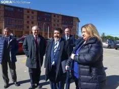Visita del gerente regional de Salud a las obras en el Santa Bárbara.