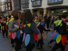 Recreación del entierro de la sardina de los alumnos del CEIP NUmancia