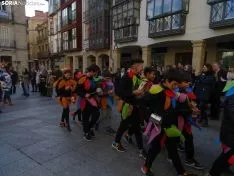 Recreación del entierro de la sardina de los alumnos del CEIP NUmancia