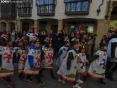 Recreación del entierro de la sardina de los alumnos del CEIP NUmancia