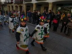 Recreación del entierro de la sardina de los alumnos del CEIP NUmancia