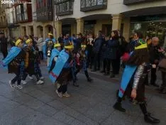 Recreación del entierro de la sardina de los alumnos del CEIP NUmancia