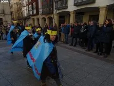 Recreación del entierro de la sardina de los alumnos del CEIP NUmancia