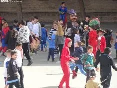 Una imagen del ambiente este viernes en el colegio. /SN