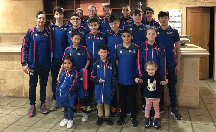 La expedición soriana en Cantabria. /CNS