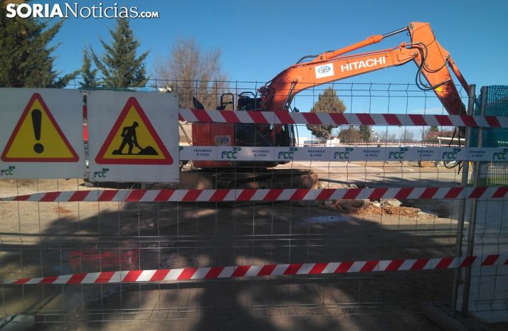 Una imagen de archivo de las obras en el hospital. /SN